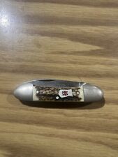 Vintage Kissing Krane Hand Crafted Mini Canoe Pocket Knife With Sheath picture