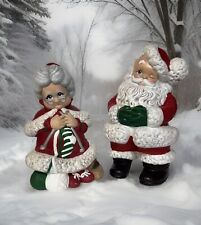 Vintage Mold - Atlantic - Mr & Mrs Claus - Red - 14” Tall - Rare Find picture