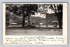 Greenfield MA-Massachusetts, The Square, Monument, Vintage c1906 Postcard picture