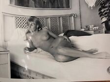 Vintage 1960s Bunny Yeager Photo Tanned Perky Blonde Pin Up In Boudoir picture