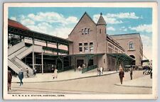 Hartford, Connecticut CT - N. Y. N. H. & H Train Station - Vintage Postcards picture