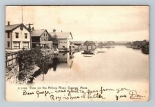 Orange MA View on Miller's River, Rotograph c1907 Massachusetts Vintage Postcard picture