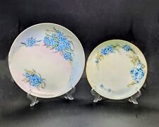 Antique WEIMAR Germany Porcelain Plate Set Early 1900s. Set Of Two. 7.5