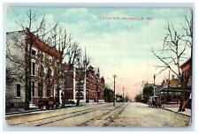c1910's A View Of Fulton Avenue Evansville Indiana IN Posted Antique Postcard picture