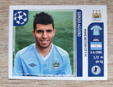 2011 Panini CL Sergio Aguero 53 Manchester City Champions League Sticker picture