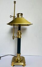 Vintage Brass BOUILLOTTE Desk Candle LAMP Adjustable Sliding Metal Shade picture