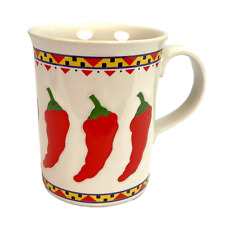 Vintage OTAGIRI Red Chili Peppers Southwestern Theme Porcelain Coffee Tea Japan picture