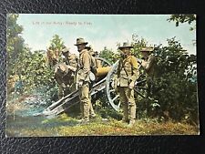 WW1 LIFE IN OUR ARMY: READY TO FIRE CANON POSTCARD ETTLINGER US MILITARY picture
