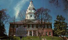 Postcard - Maryland Statehouse Posted 1976 Small Card 3