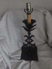 Antique Art Deco Wrought Iron Lamp. Came from an old art deco hotel in Miami Bch picture