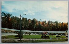 Powers MI Candlelite Motel c1961 US Hwy 2 Roadside Chrome Postcard picture