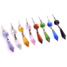 20Pcs 38MM Colorful Crystal Chandelier Prism Replacement Icicle Drop Lamp Part picture