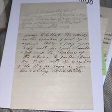 1870 Letter Certifying Days Worked as Constable, Whiteside County Circuit Court picture