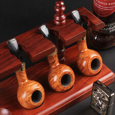 Classic Briar Apple Pipe Handmade Old-fashioned Solid Wood Pipes Tobacco Pipes picture