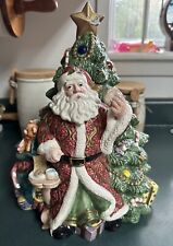 Fitz and Floyd Santa Tree Cookie Jar 1995 Large Lovely - CHRISTMAS CENTERPIECE picture