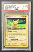 PSA 10 Ditto (Pikachu) 63/113 EX Delta Species Reverse Holo Stamped Pokemon Card picture