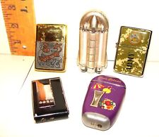 5 funky vintage LIGHTERS Pina Colada ARMY CAMOUFLAGE not zippo picture