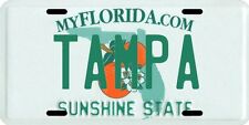Tampa Florida Aluminum License Plate picture