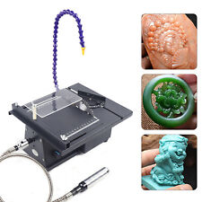 110V Table Saw Gem Jewelry Rock Bench Polishing Grinding Machine Lathe Polisher picture