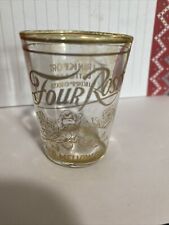 Vintage Pre Prohibition Four Roses Whiskey Shot Glass Frankfort Kentucky picture