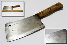 Meat Cleaver L & IJ White 1837 Buffalo NY Butcher's No 8 Wooden Handle Antique picture