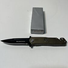8.25 Officially Licensed US MARINES Spring Assisted Tactical Pocket Knife PK-638 picture