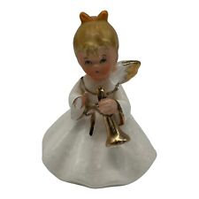 Vintage Napcoware Holiday Angel Playing Trumpet 3