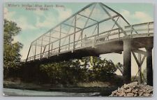 Amboy Minnesota~Underneath Miller's Bridge over Blue Earth River~1910 Postcard picture