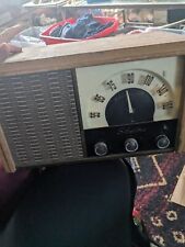 antique radios, 2 different brands colors are brown black and monogamy  picture