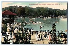 c1910s Sunday Afternoon Band Concert Delaware Park Buffalo NY Unposted Postcard picture
