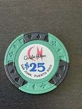 $25 Caribe Hilton San Juan Puerto Rico Casino Chip CHC-25aa **Rare** picture