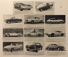 LOT OF 11 MG Toyota Renault jaguar Dodge Volvo Fiat Foreign Cars Trade Cards #2 picture