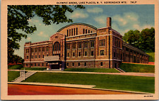Vintage C. 1930's Olympic Arena Adirondack Lake Placid New York NY Postcard   picture