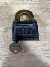 Vintage Sargent Padlock Working W/Key picture
