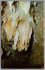 Dubuque IA Crystal Lake Cave The Chandelier Helictites c1958 Postcard picture