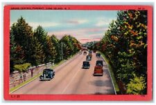 1940 Grand Central Parkway Classic Cars Long Island New York NY Vintage Postcard picture