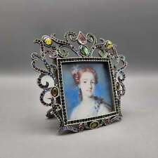 Vintage Jay Strongwater Square Jeweled Picture Frame picture