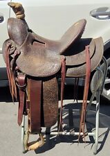 1927 D.E. Walker VISALIA Saddle Salinas Rodeo Roper Trophy picture