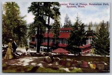 Exterior View Plunge Natatorium Park Spokane Washington WA Postcard UNP WOB Note picture
