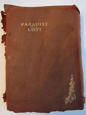 VINTAGE PARADISE LOST BY JOHN MILTON BOOK - VERY OLD  - TUB RRR picture
