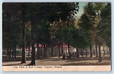 Eugene Oregon Postcard City Park Rest Cottage Exterior View 1908 Vintage Antique picture