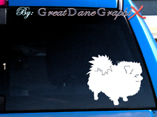 Pomeranian #1 -Vinyl Decal Sticker -Color Choice -HIGH QUALITY picture