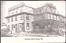 c1910 Hotel Chalfonte Street View Litho Postcard Saxton PA Bedford picture