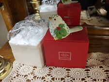 New NIB Lenox SNOW BIRD with Holly & Berries 866761 Retired hard to find picture