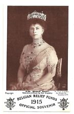 Belgian Relief Funds 1915, Official Souvenir postcard: Queen Mary picture