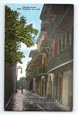 Pirates Alley Orleans Alley New Orleans Louisiana Vintage Postcard picture