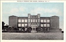 Vintage Postcard Rochelle Township High School Rochelle IL Illinois        E-324 picture