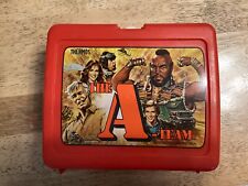 Vintage 1983 The A-Team Plastic Lunchbox WITH THERMOS Mr. T Lunch Box A Team picture