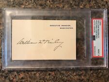 President William McKinley Signed White House Card - PSA Slabbed Graded Mint 9 picture