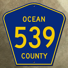 New Jersey Shore Ocean County route 539 highway marker road sign 1959 24x24 picture